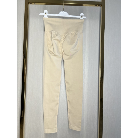 Legginsy push up - beżowe