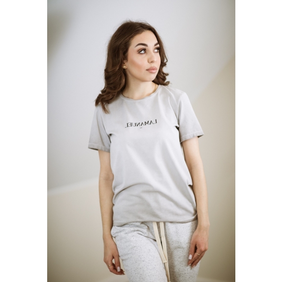T-Shirt damski La Manuel - szary
